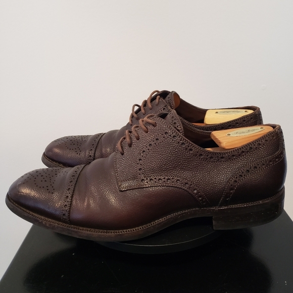 Tom Ford Oxford Shoes Leather Brown Men's Size 10.5T US 11.5 - Picture 4 of 9